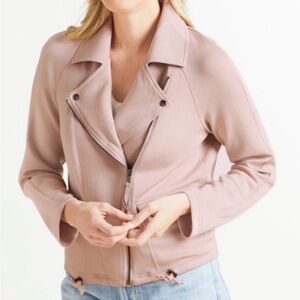 Anthropologie x Marrakech Women's Pink Lange Moto Jacket